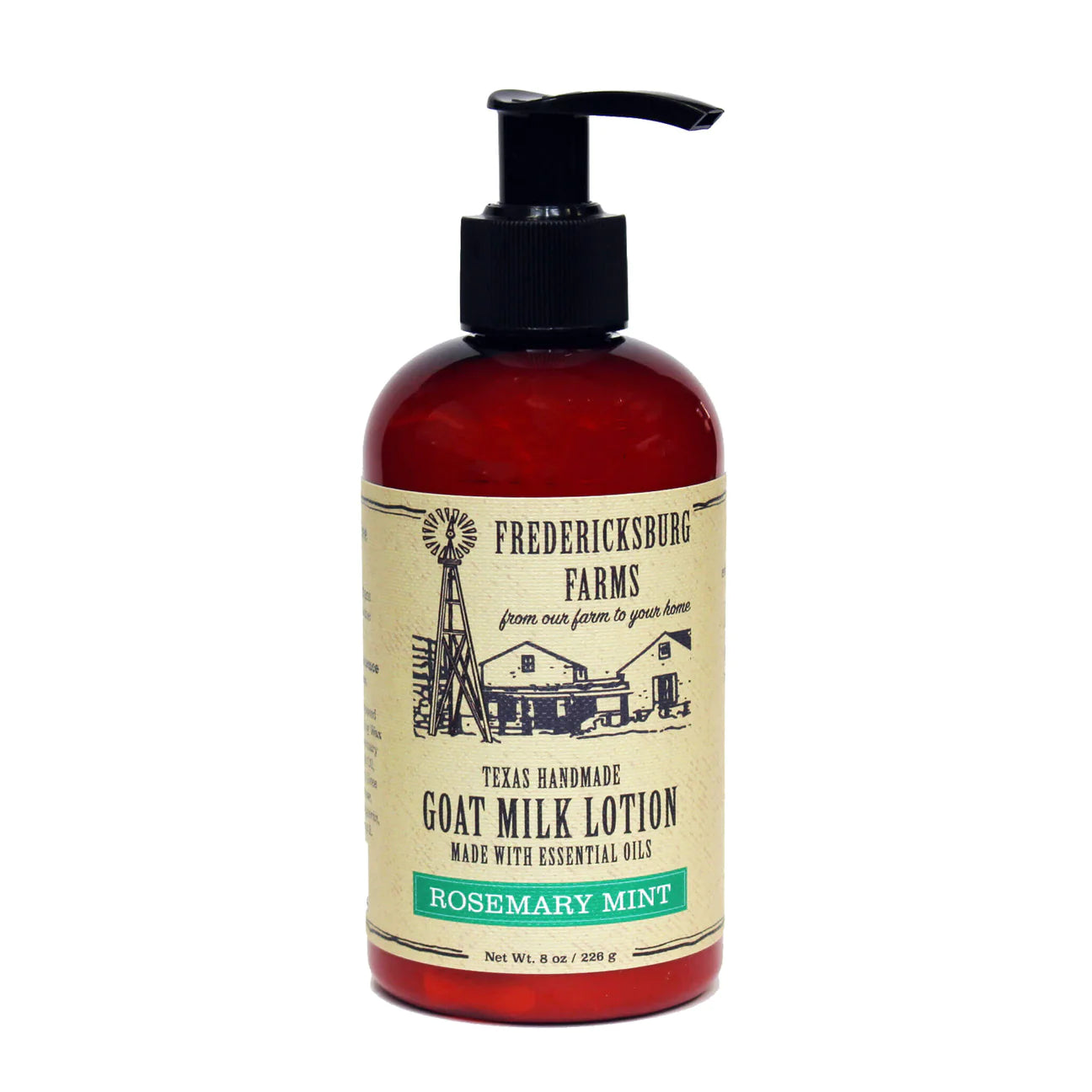 Fredericksburg Farms Goat Milk Lotion - Rosemary Mint