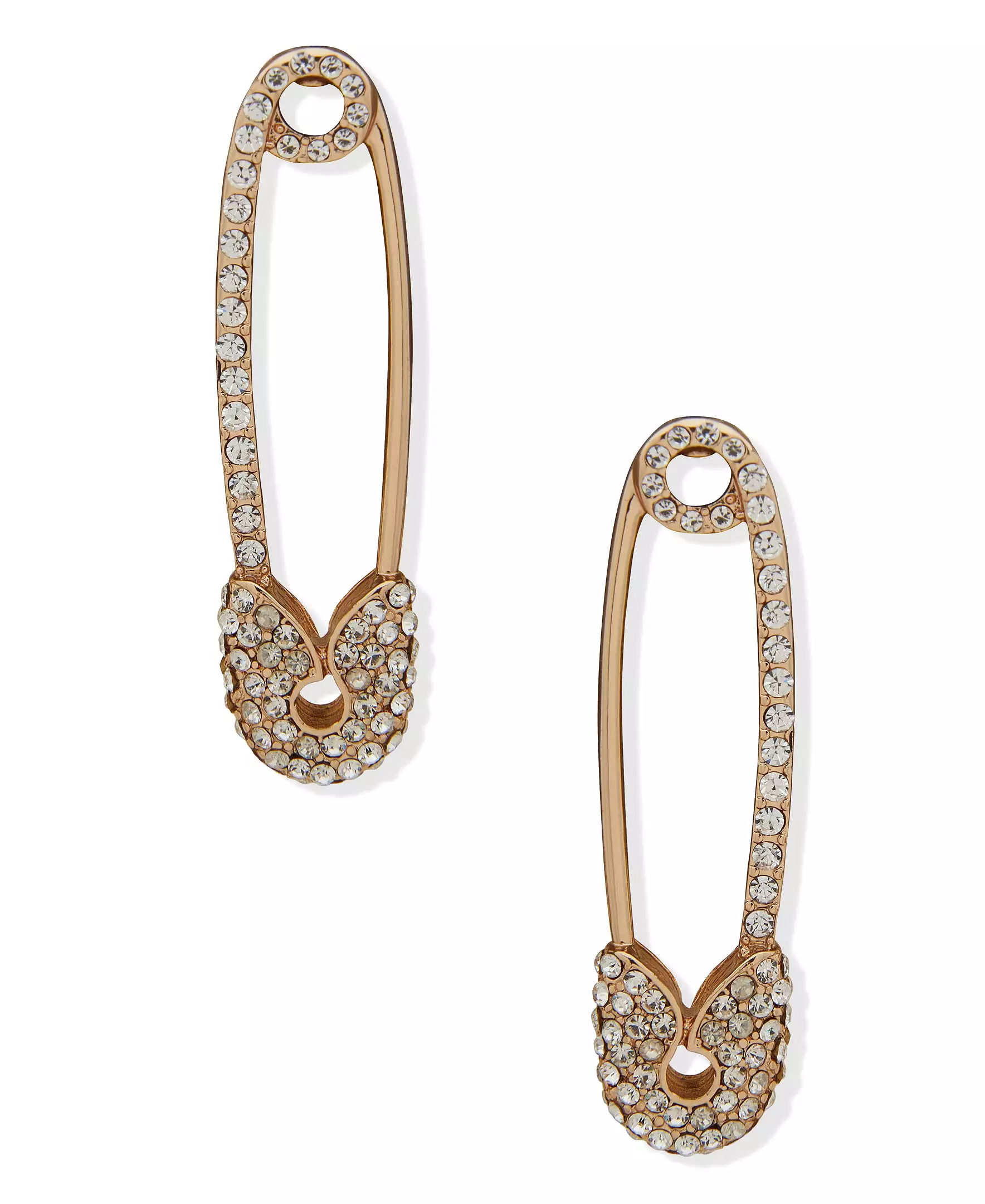 Gold Safety Pin Earrings