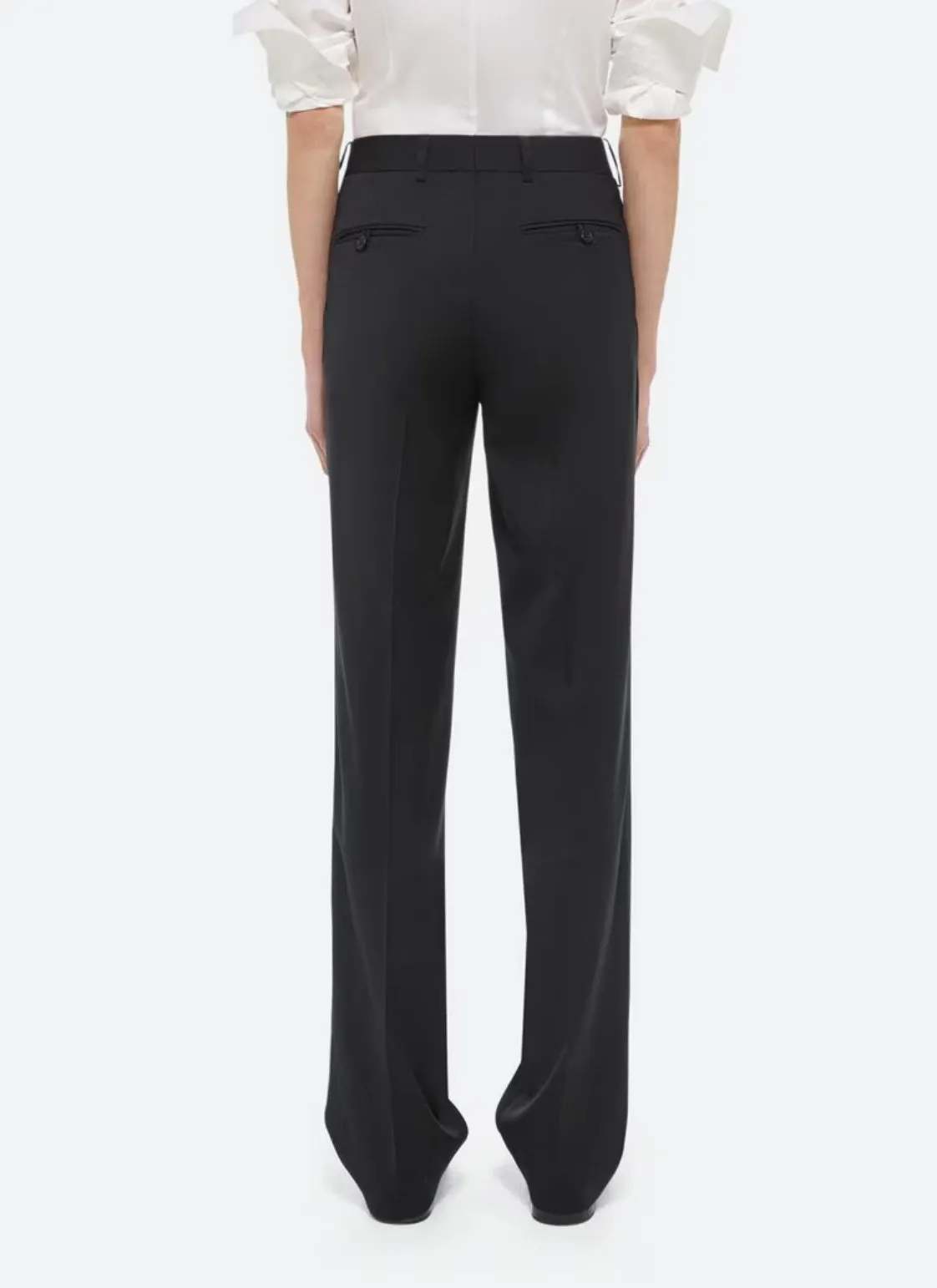 Helmut Lang Flat Front Pant in Black