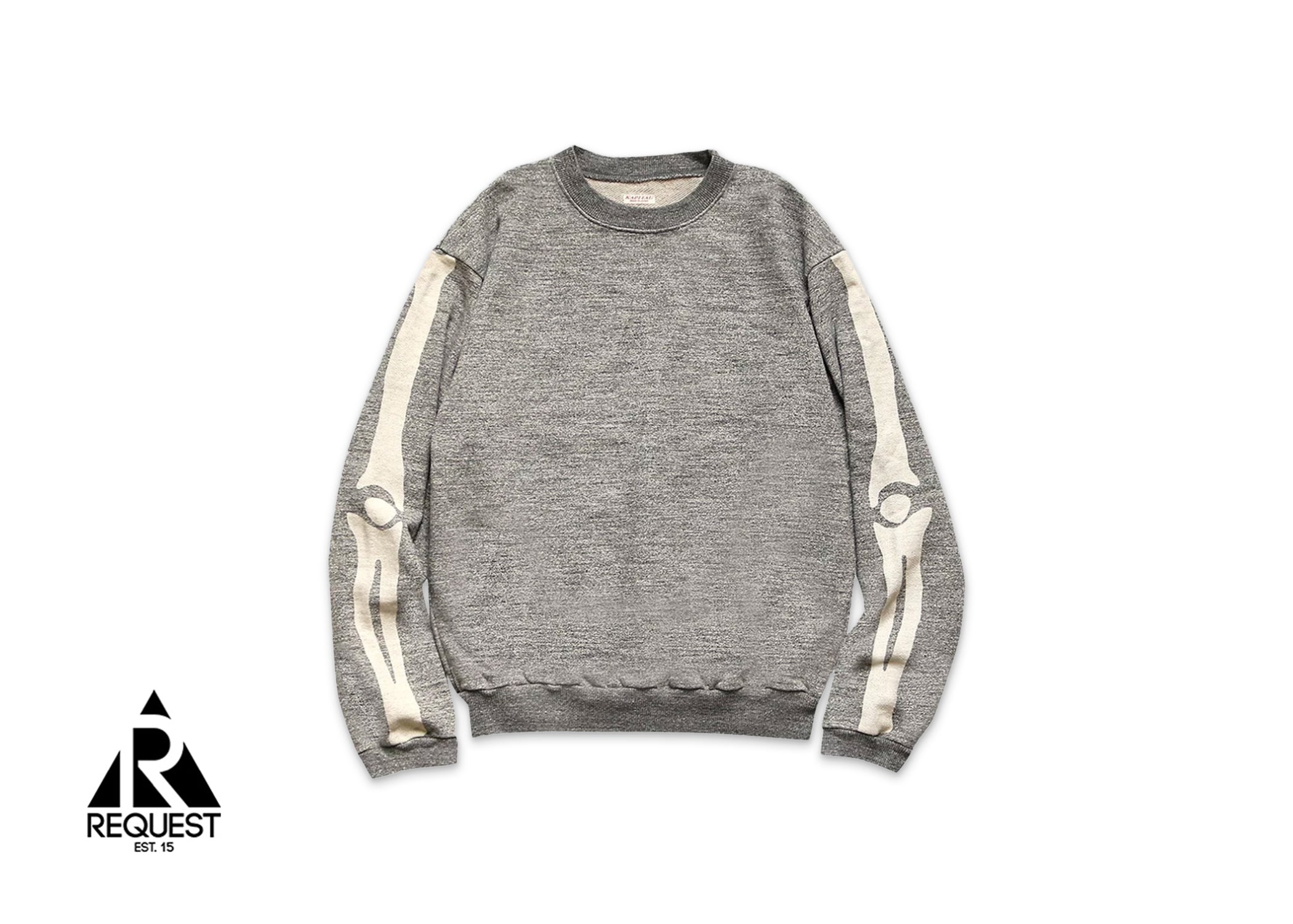 Kapital Grandrelle Fleece Knit Bone Sweater Grey