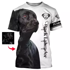 Labrador Noir 3D All Over Imprimée, Cadeau Personnalisé Le Retriever Du Labrador - CT27012302