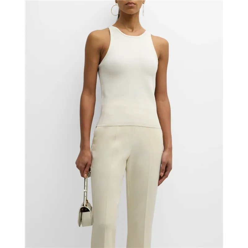 MaxMara  |Halter neck top in vanisé wool