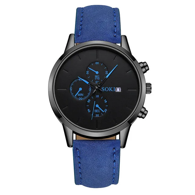 Men's Quartz Watch Waterproof Outdoor Sports Wristwatches