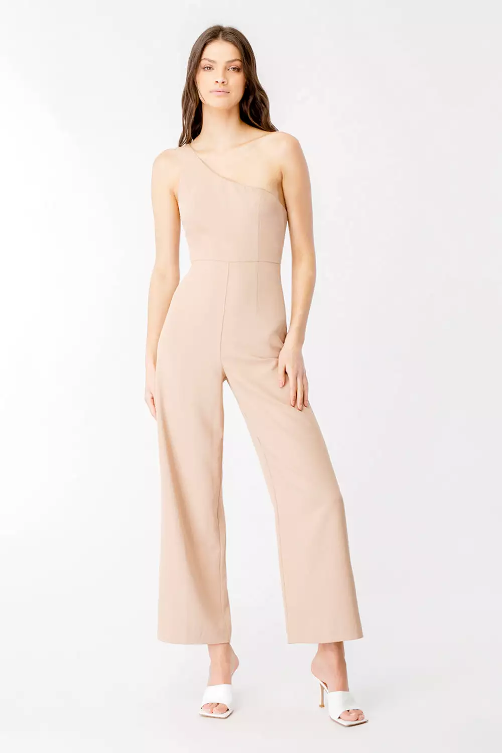 One Shoulder Pantsuit