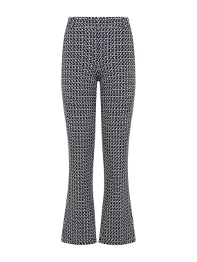 Pantalone flare in tessuto Digital Wool - Fant.Nero