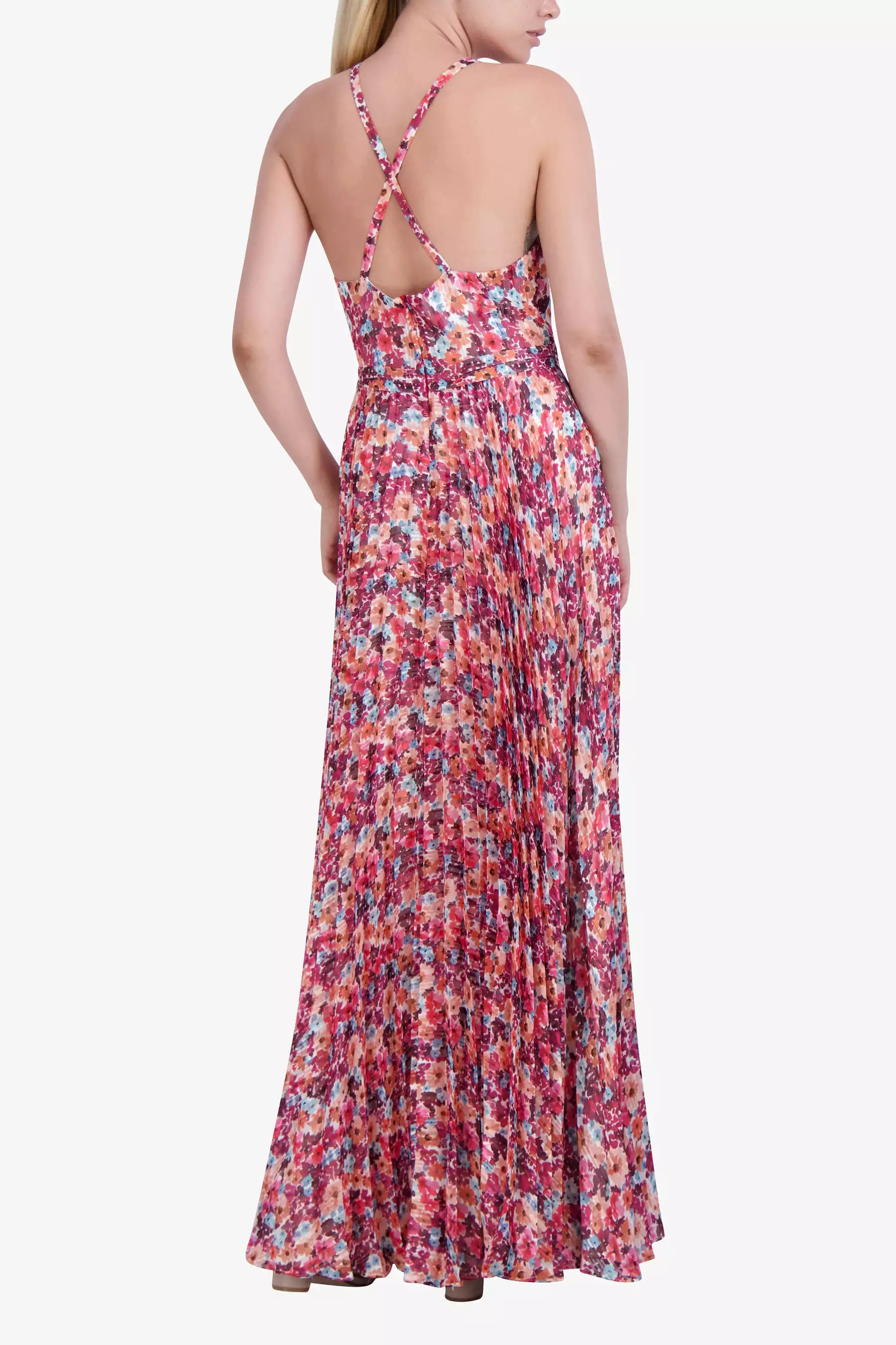 Pleated Maxi Dress