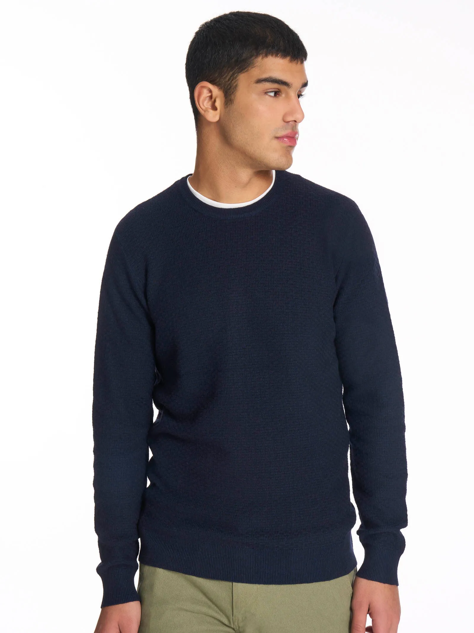 Pull  girocollo in filato Sport Wool - Army