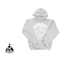 Sp5der OG Web Hoodie “Grey”