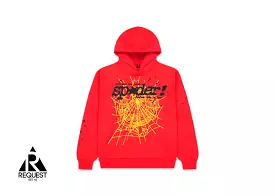 Sp5der P*nk V2 Hoodie Red