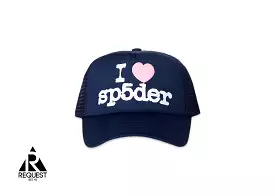 Sp5der Souvenir Trucker Hat Navy