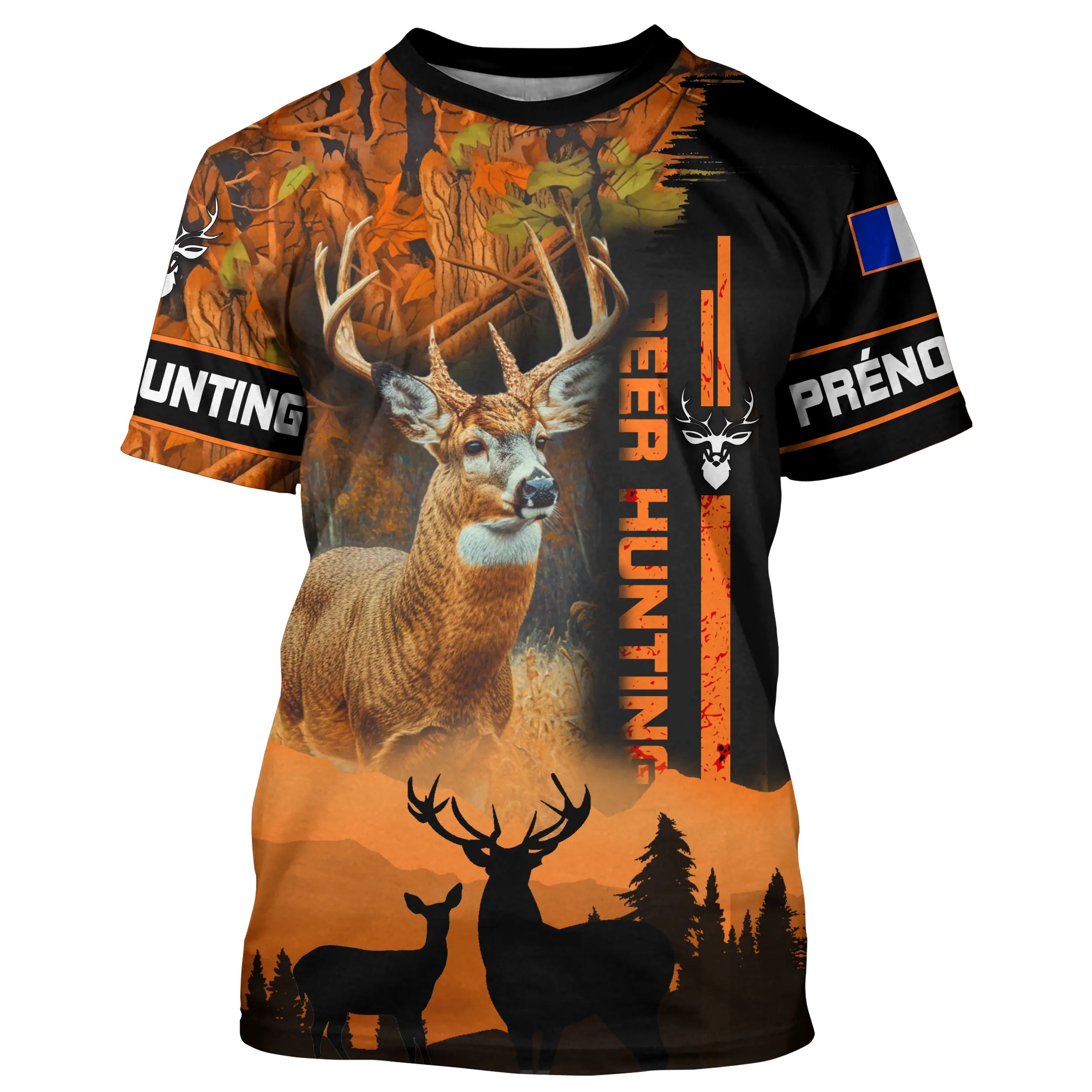 Sweat à Capuche Camouflage Cerf - Deer Hunting - Cadeau Personnalisé pour Chasseur - CT18102311