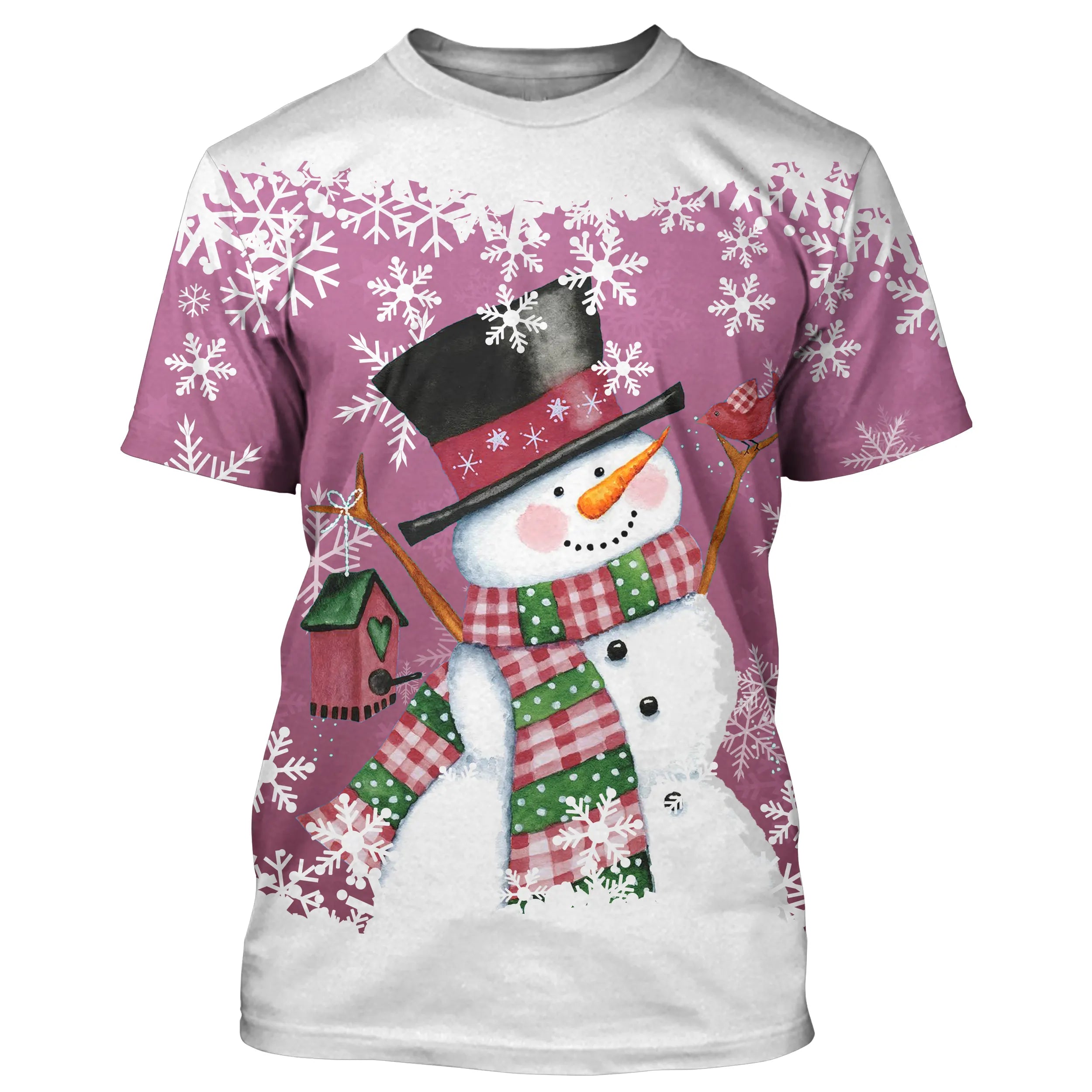 Sweat à Capuche Joyeux Bonhomme de Neige – Confort Hivernal avec Flocons de Neige et Couleurs Festives - CT04112347