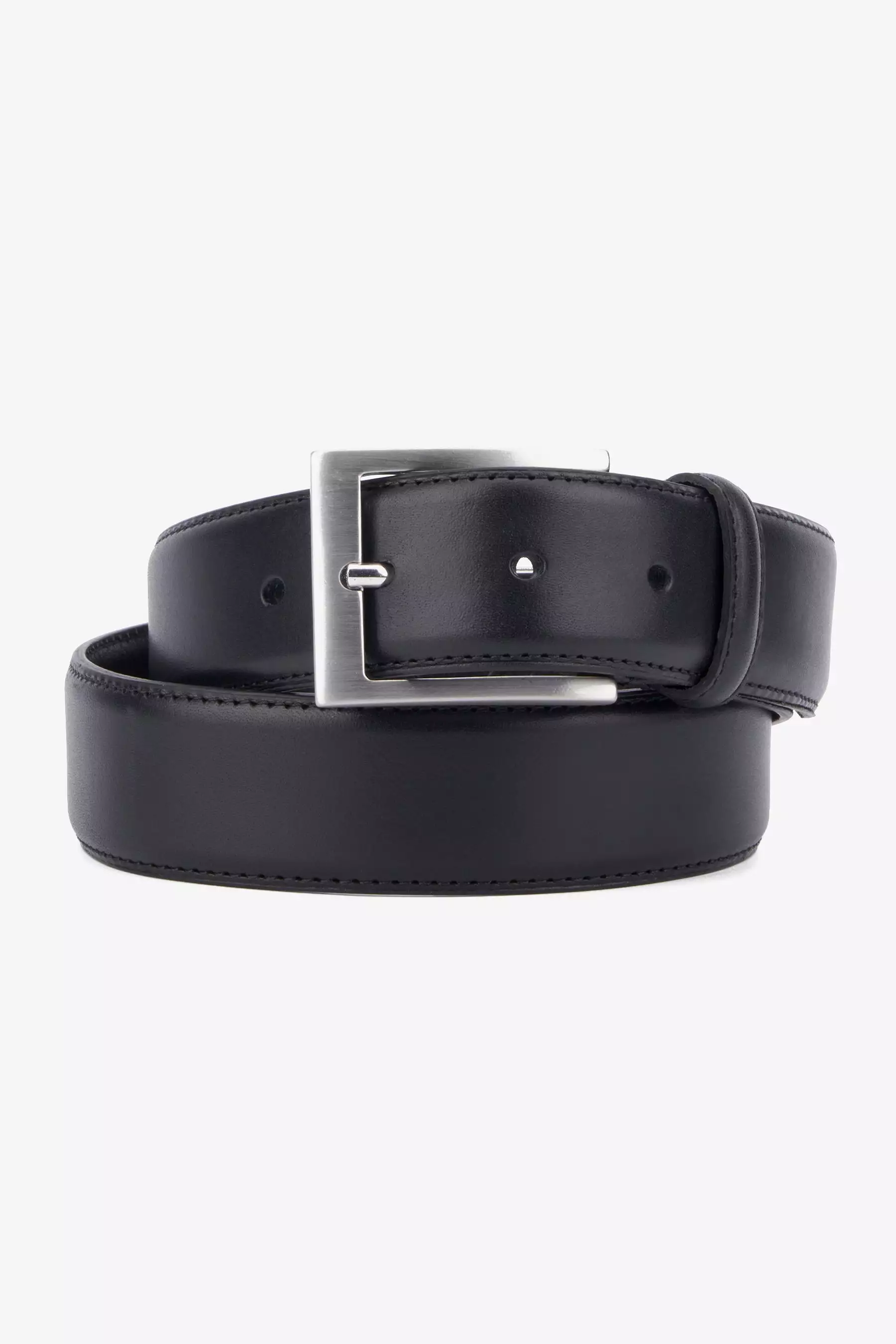 Top Stitch Leather Belt