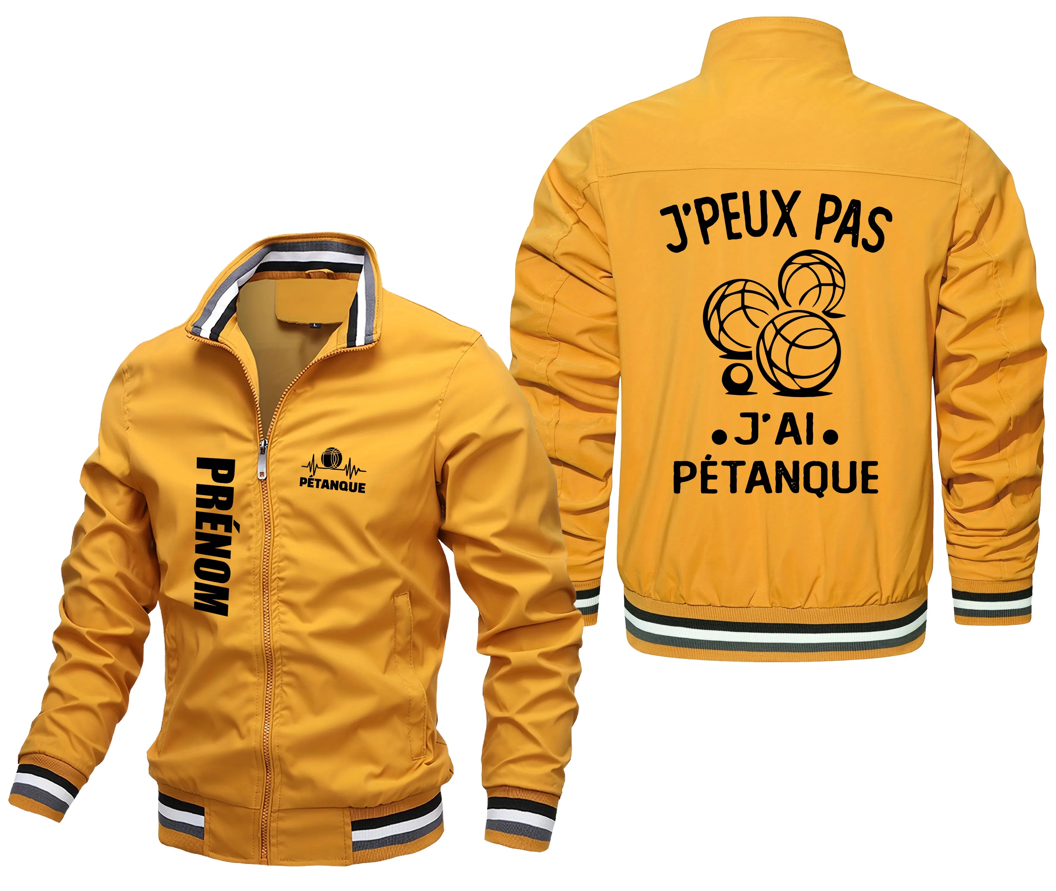 Veste De Pétanque Avec Prénom Et Logo Personnalisés, J'peux Pas J'ai Pétanque, Cadeau Idéal Bouliste - CT07092359