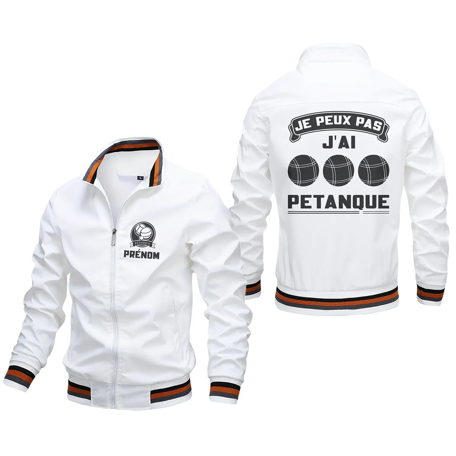 Veste De Pétanque Avec Prénom Et Logo Personnalisés, J'peux Pas J'ai Pétanque, Cadeau Original Boulistes - CT06092341