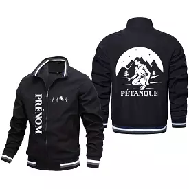 Veste De Sport Pour Pétanqueur, Prénom Et Logo Personnalisés, Cadeau Original Bouliste - CT10092353