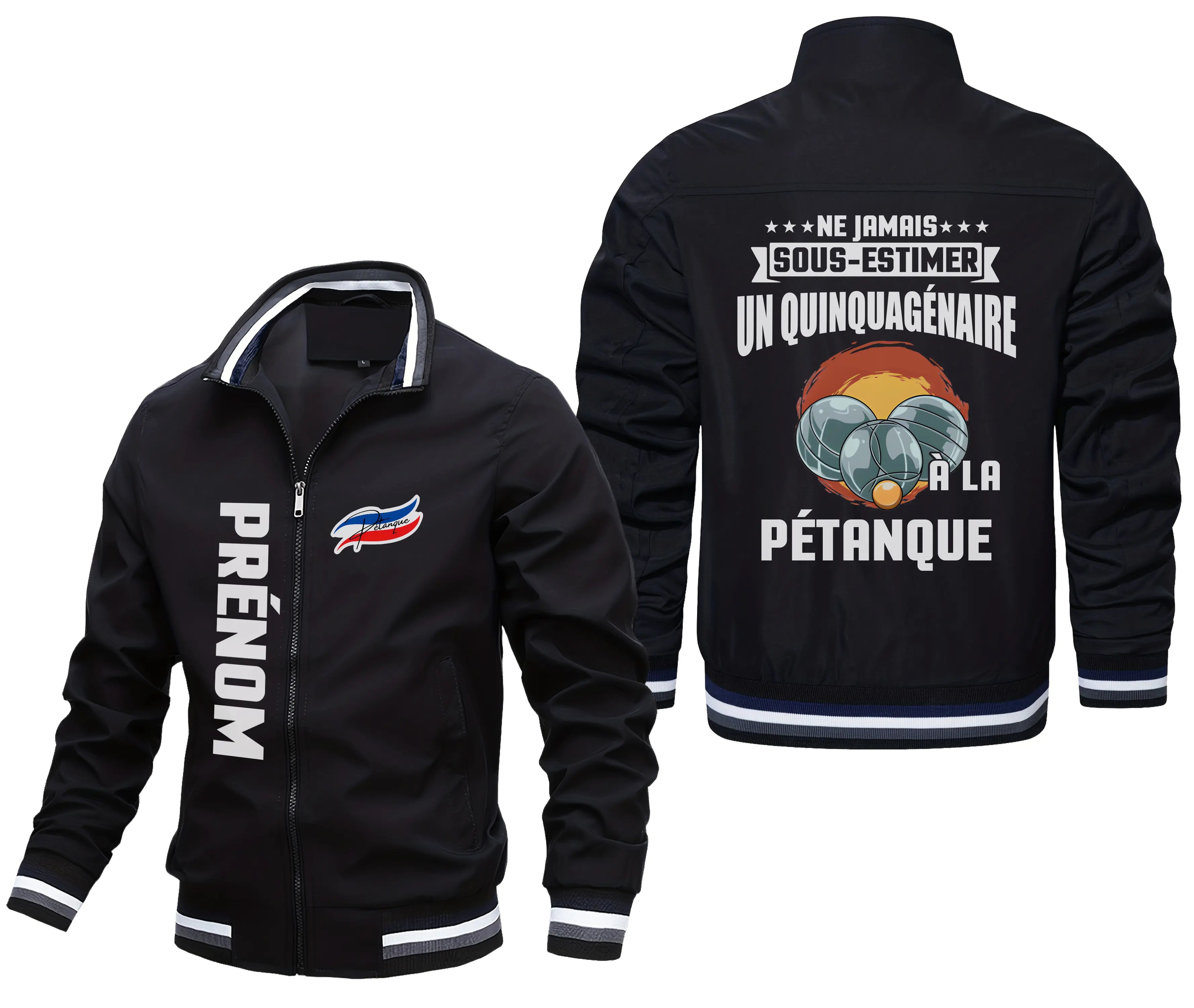 Veste De Sport Pétanque Personnalisée, Ne Jamais Sous Estimer Un Quinquagénaire  La Pétanque - CT09092345