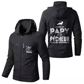 Veste Imperméable et Coupe-Vent - Je Suis Un Papy Pêcheur, Cadeau Humour Grand-père - CT05092351