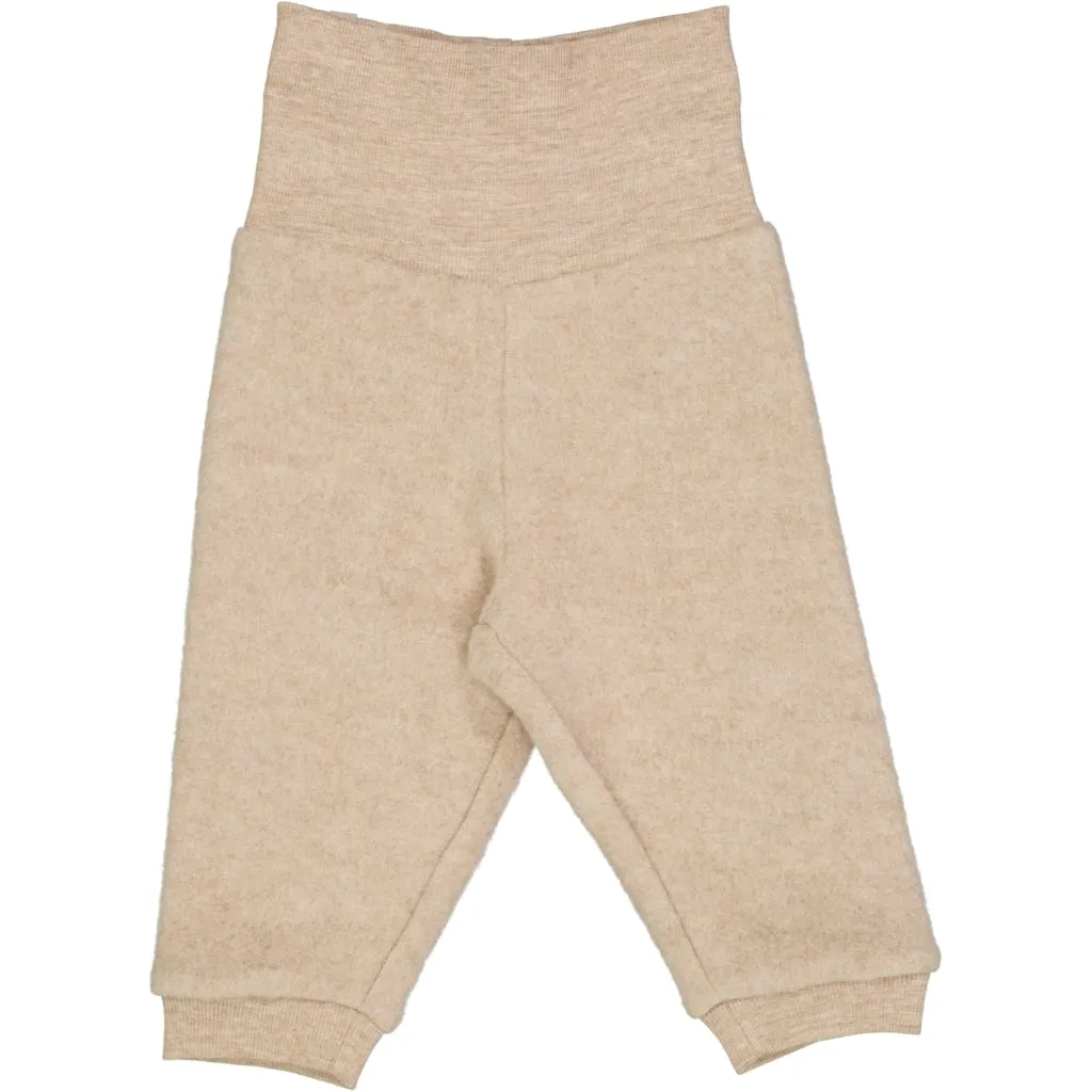 Wool Fleece Trousers - khaki melange