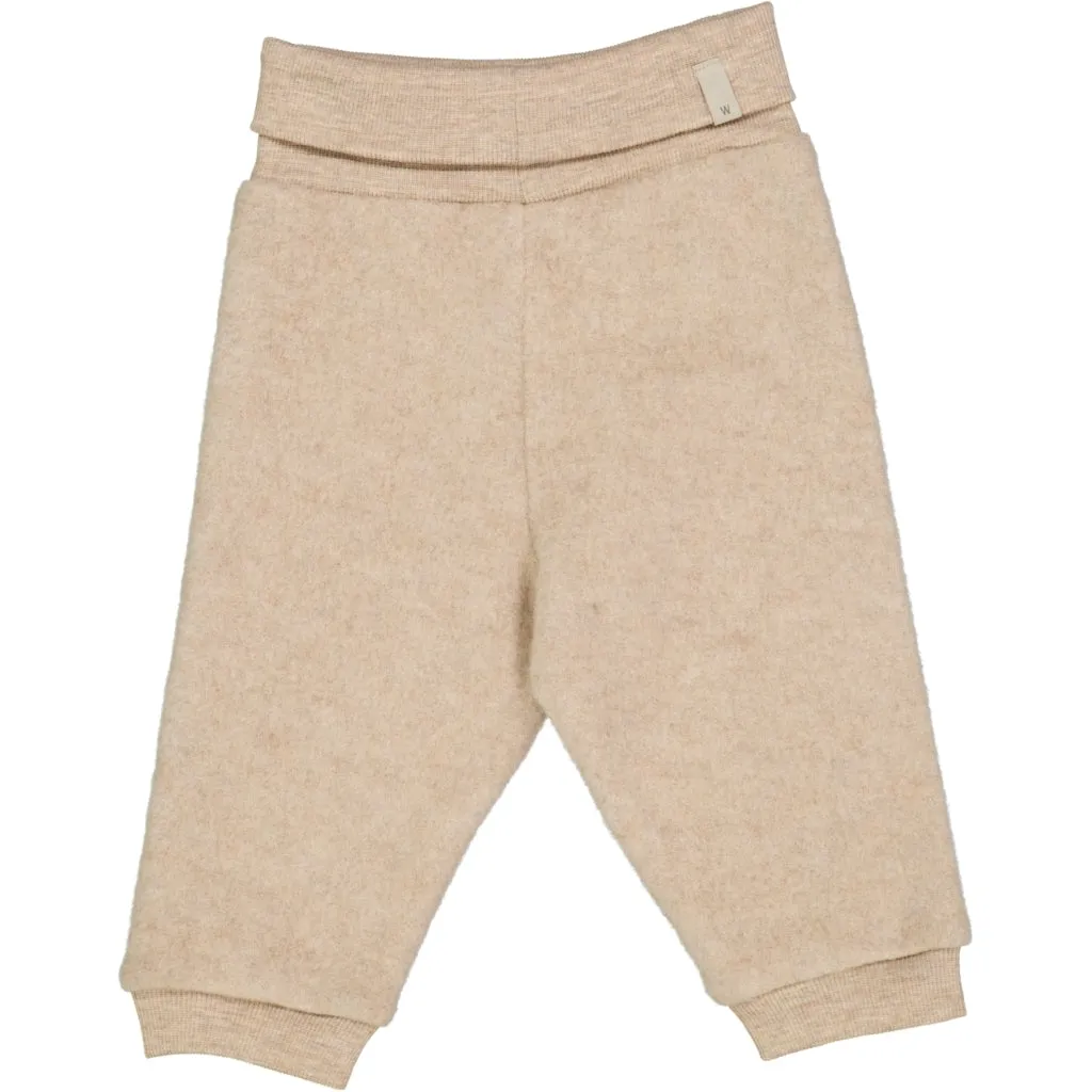 Wool Fleece Trousers - khaki melange